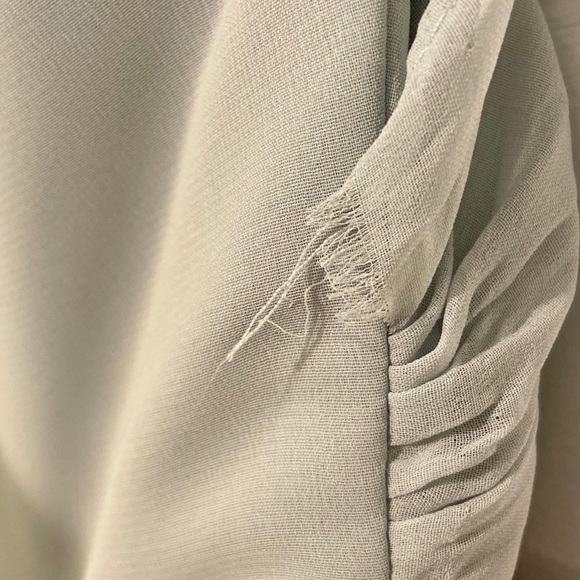 Alfred Angelo sage green chiffon formal dress - Picture 6 of 6